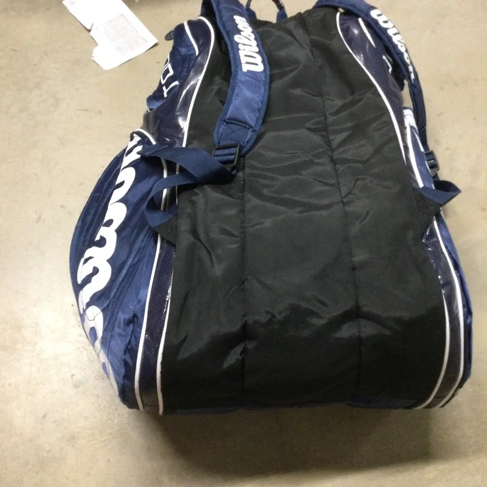 Wilson Navy and White Duffel Sports Bag
